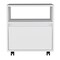 Tuhome Austin Nightstand, Casters, Single Drawer-White MLB8956 - alternate 1